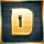 Golden Level D icon