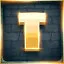 Golden Level T icon