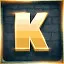 Golden Level K icon