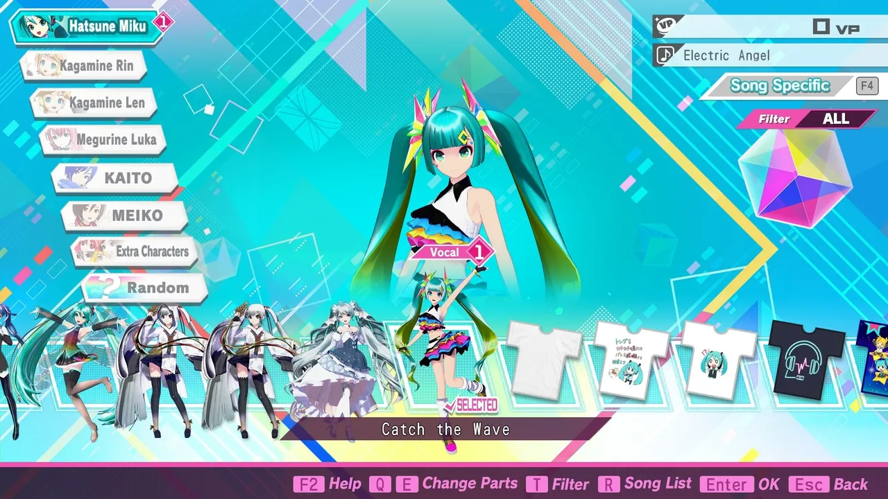 Hatsune Miku: Project DIVA Mega Mix+ Item Unlock Key Screenshot 1