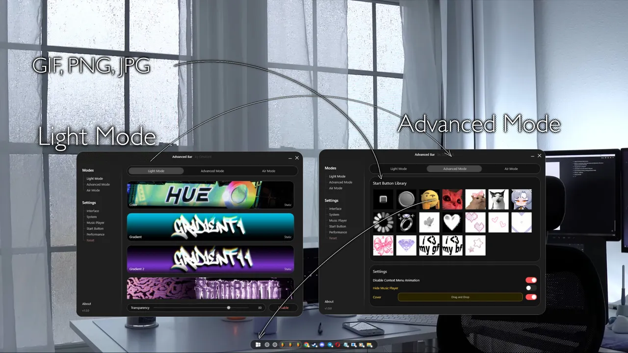 Advanced Bar Screenshot 1