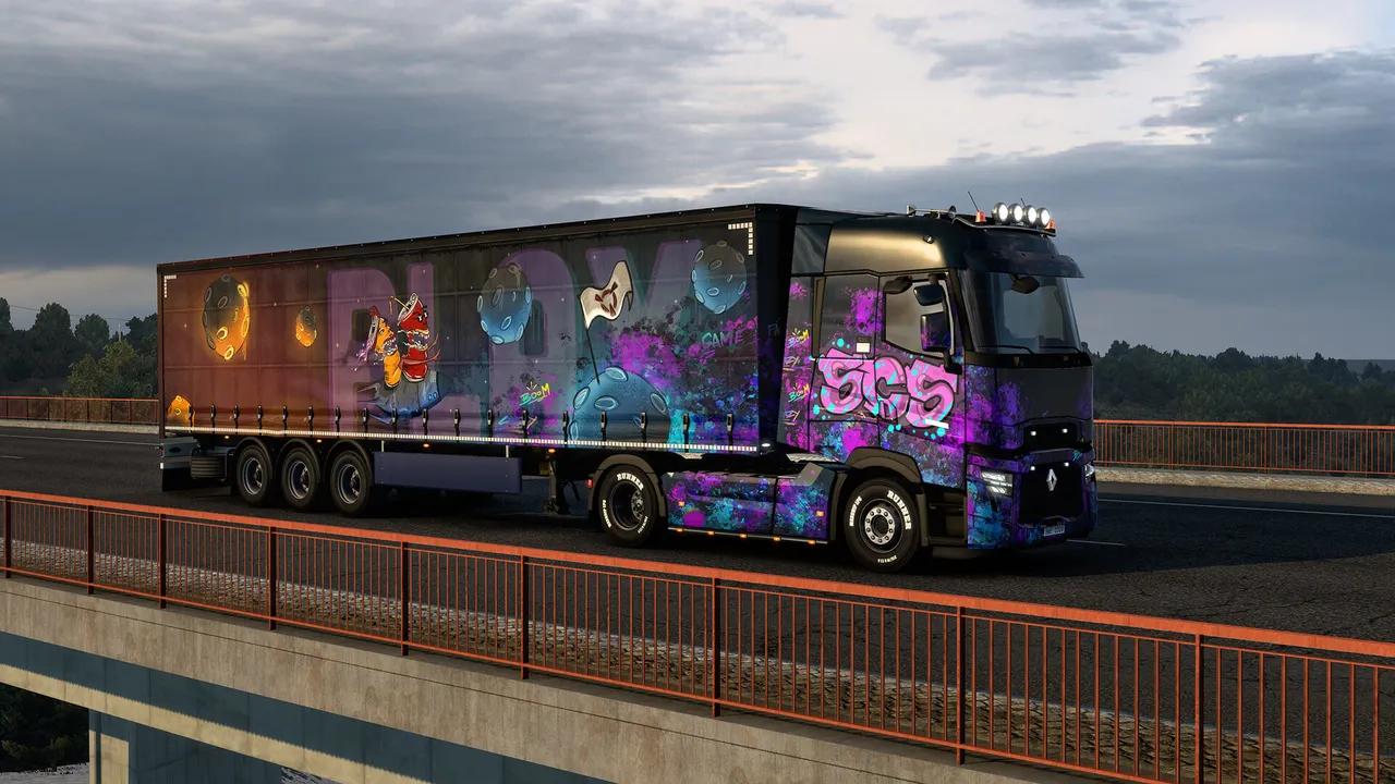 Euro Truck Simulator 2 - Street Art Paint Jobs Pack Screenshot 9