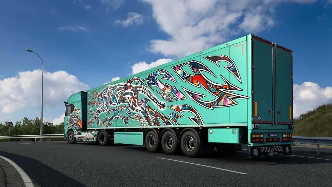 Euro Truck Simulator 2 - Street Art Paint Jobs Pack Screenshot 1