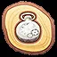 Silver watch icon