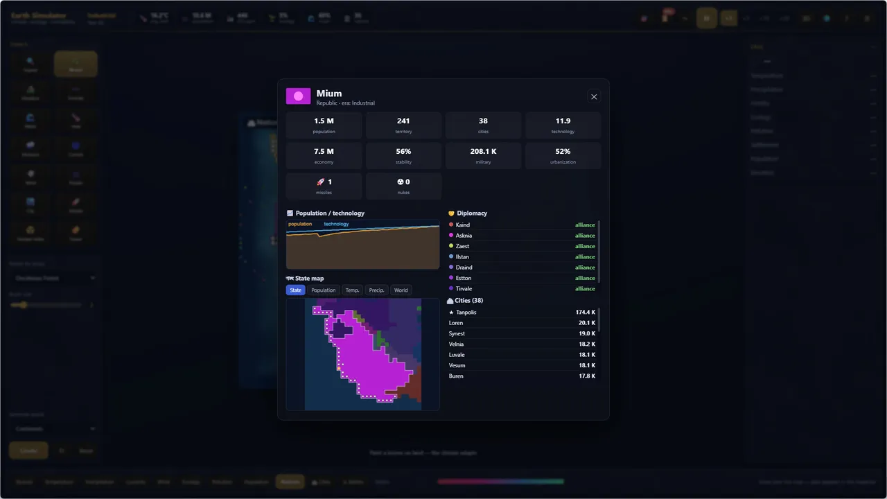 Earth Simulator Screenshot 2