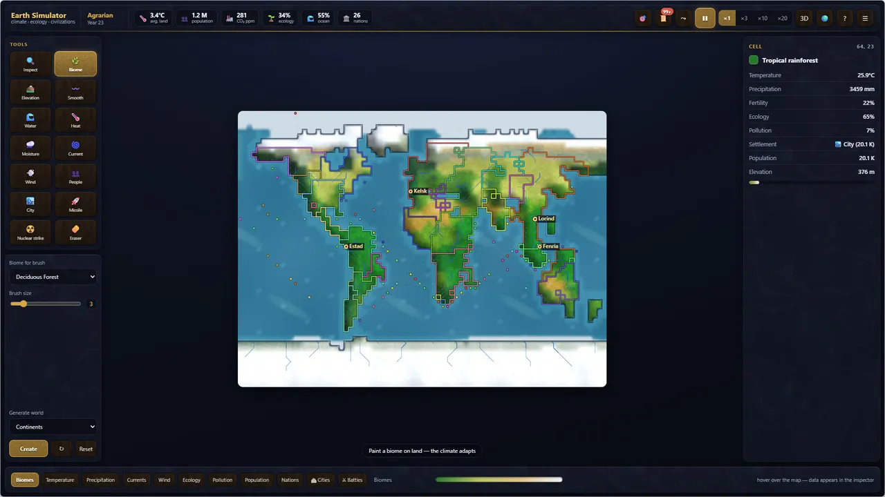 Earth Simulator Screenshot 0