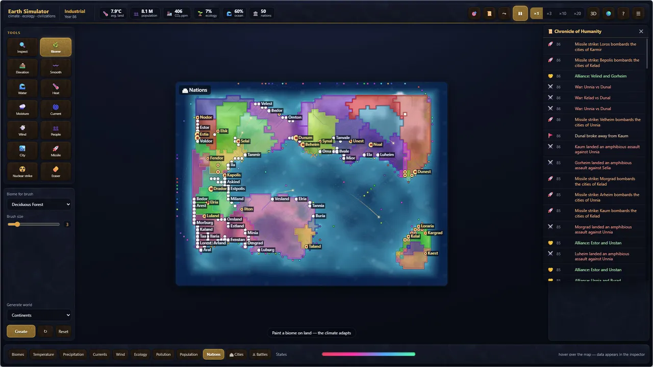Earth Simulator Screenshot 1