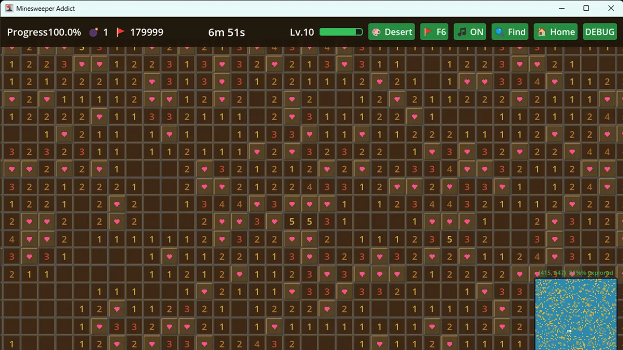 Infinite Minesweeper Simulator Screenshot 5