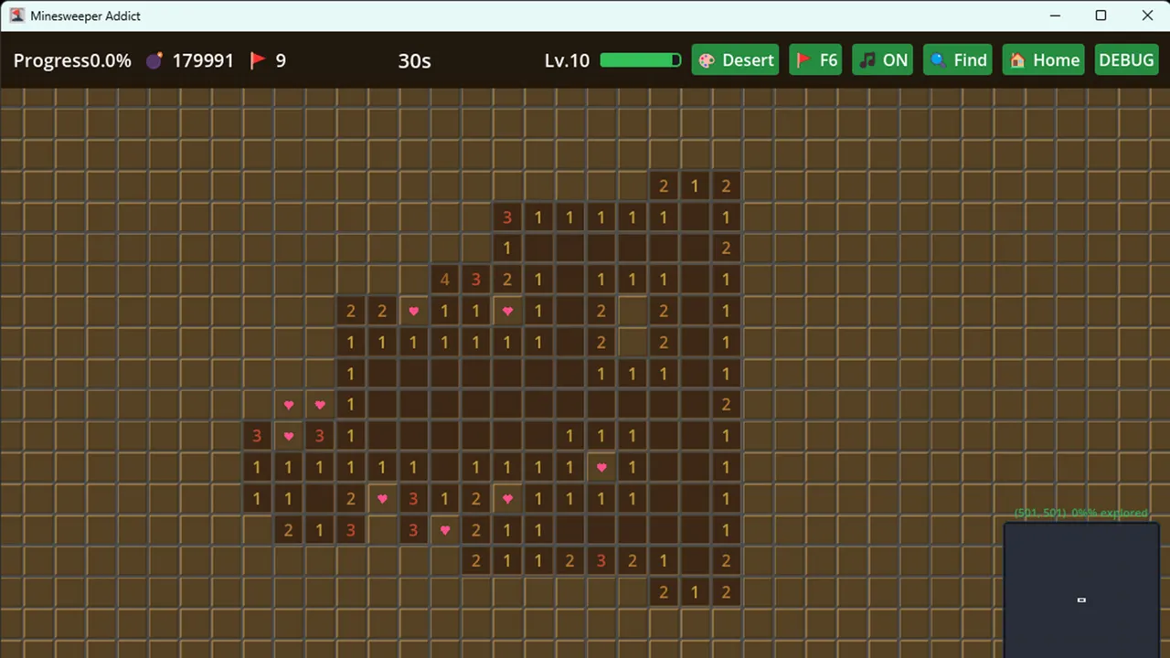 Infinite Minesweeper Simulator Screenshot 2