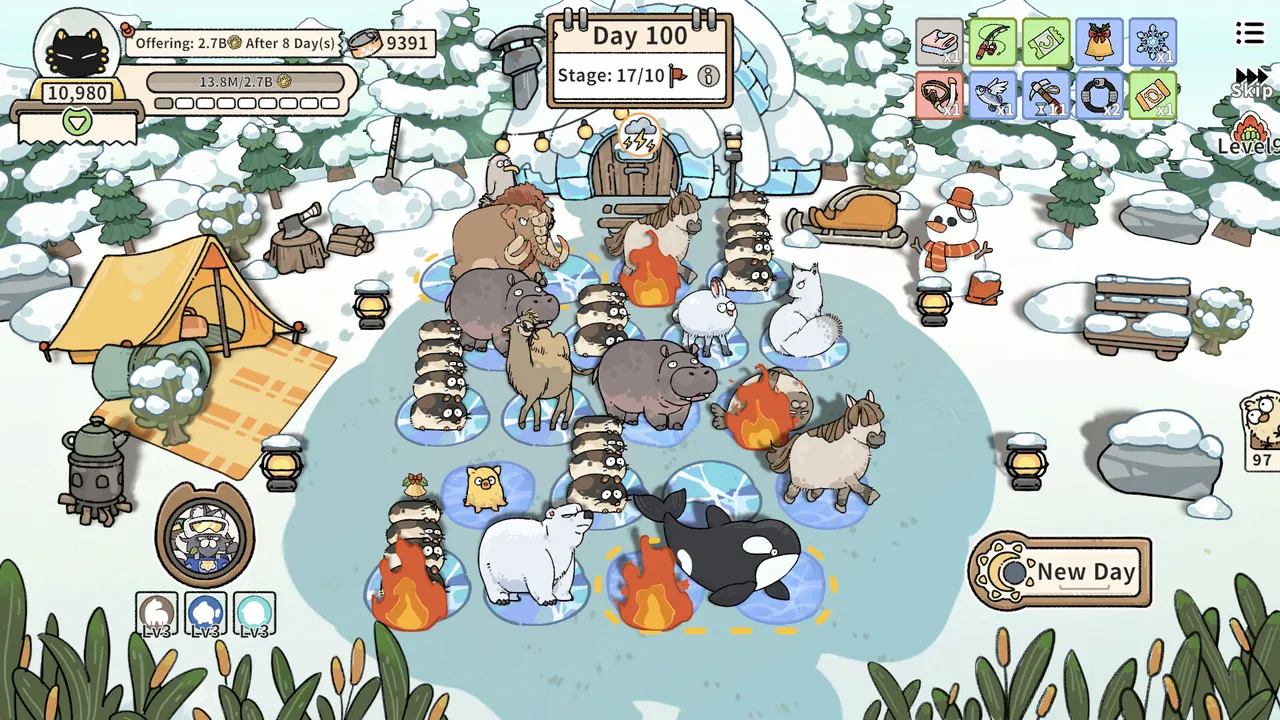 猫神牧场：冻感极地（Cat God Ranch : Frozen Beats​） Screenshot 3