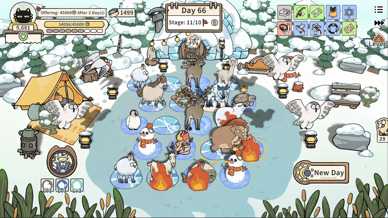 猫神牧场：冻感极地（Cat God Ranch : Frozen Beats​） Screenshot 2
