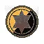 Rusty sherriffs badge icon