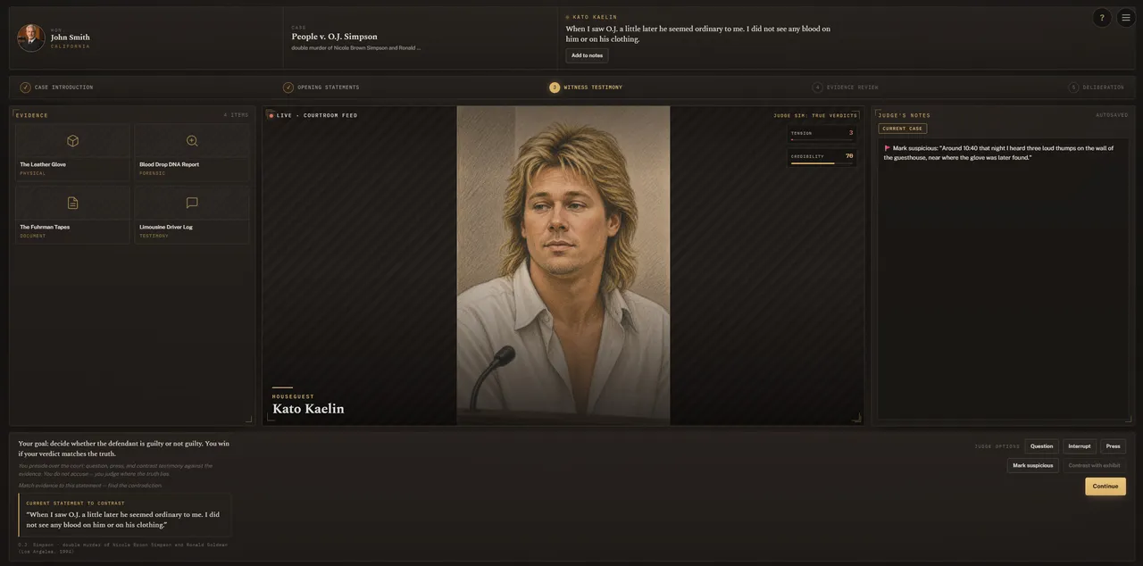 Judge SIM True Verdicts I Screenshot 0