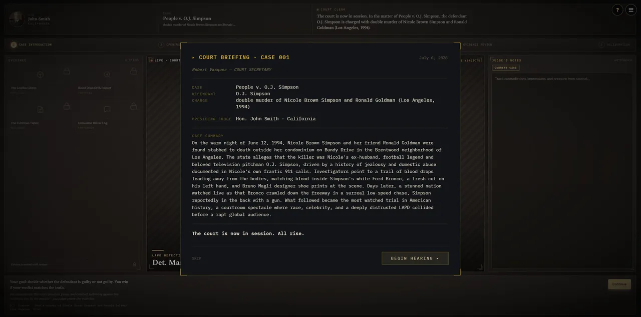 Judge SIM True Verdicts I Screenshot 1