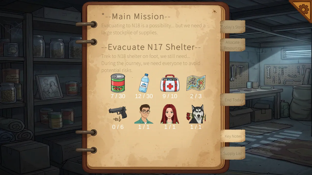 Survivor's Log: N17 Shelter Demo Screenshot 6