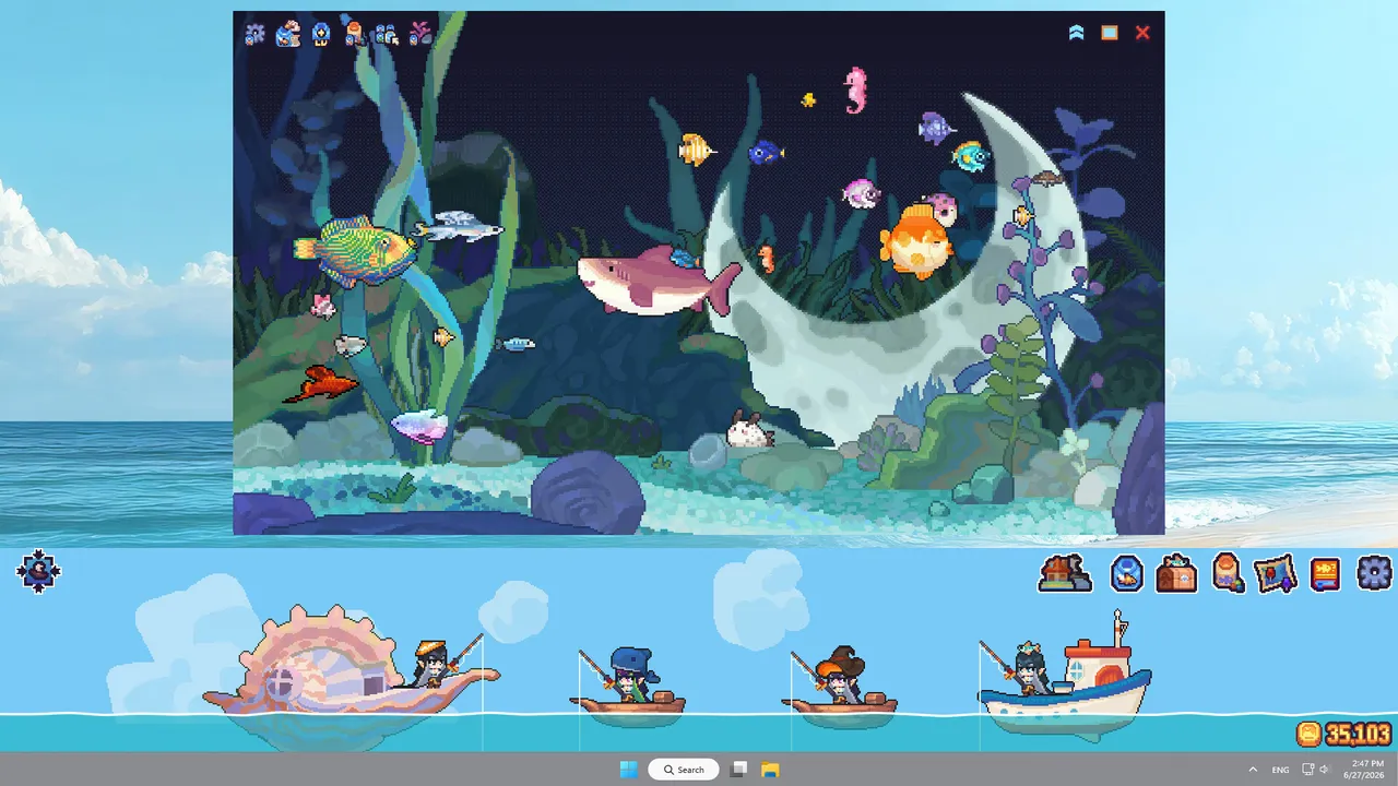 Orca Girl: Idle Fishing Story Screenshot 0
