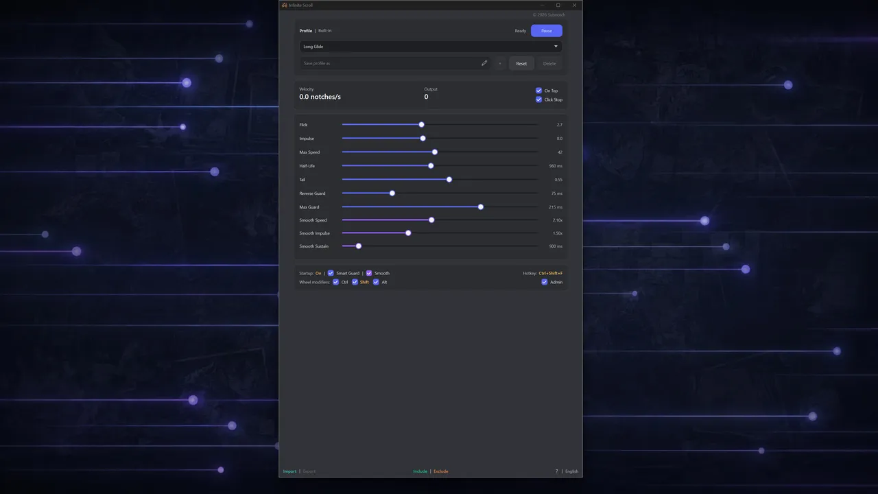 Infinite Scroll: Smooth Mouse Scrolling Screenshot 1