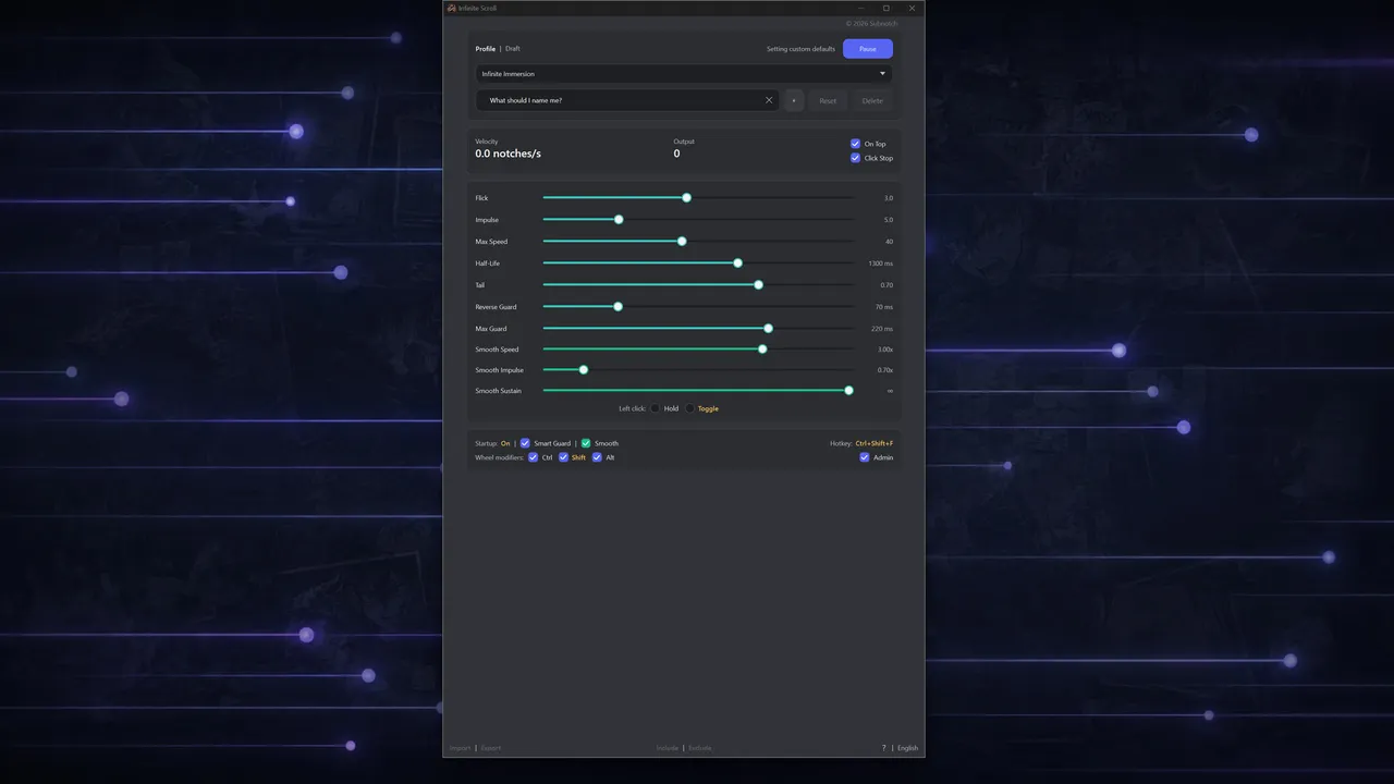Infinite Scroll: Smooth Mouse Scrolling Screenshot 2