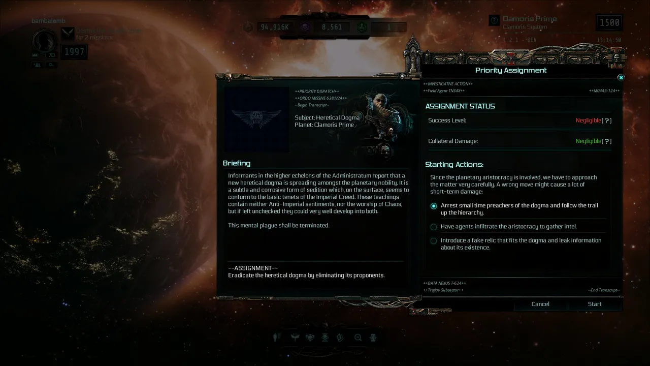 Warhammer 40,000: Inquisitor - Martyr - Faith Undone Screenshot 0