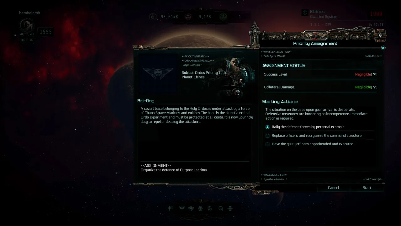 Warhammer 40,000: Inquisitor - Martyr - Occult Siege Screenshot 0