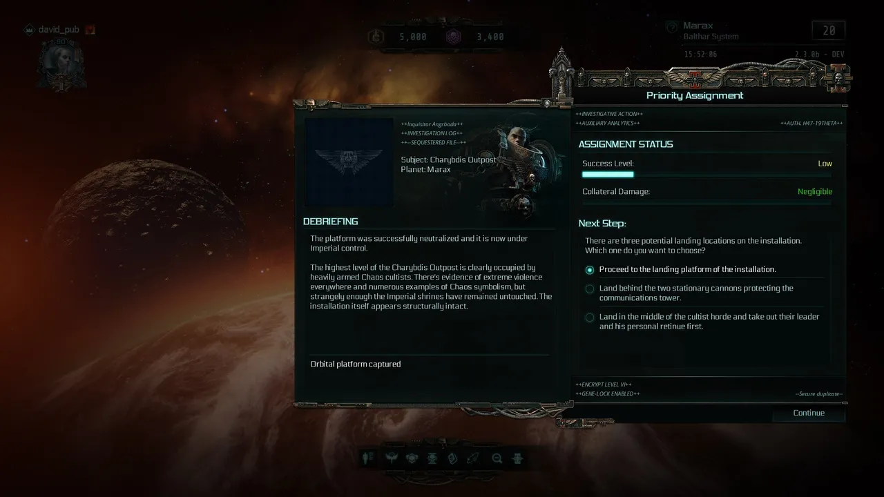 Warhammer 40,000: Inquisitor - Martyr - Charybdis Outpost Screenshot 0
