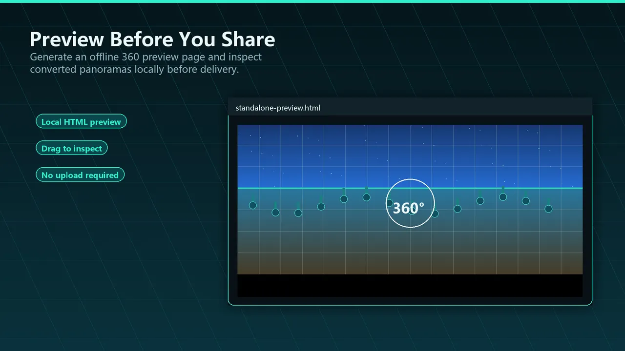 Batch Panorama Converter: 360 Image Tool Screenshot 3