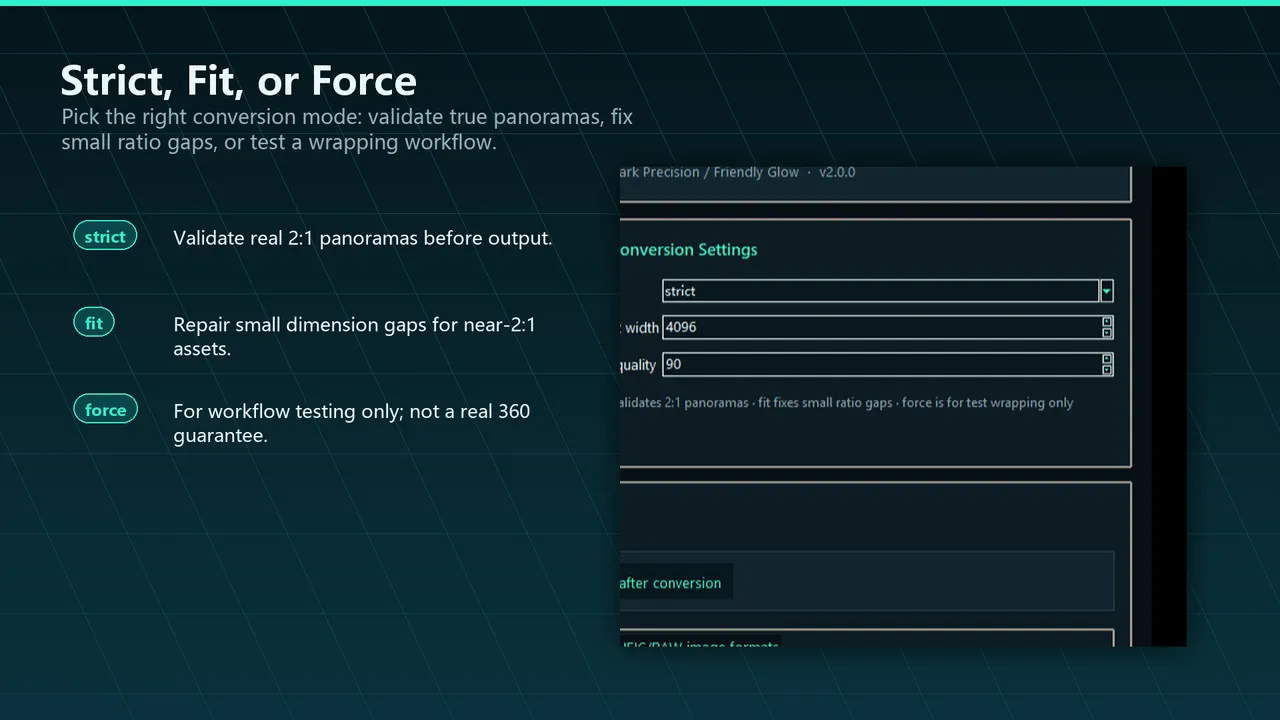 Batch Panorama Converter: 360 Image Tool Screenshot 2