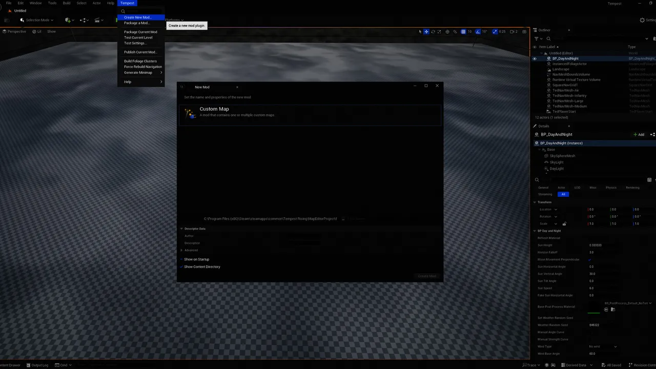 Tempest Rising - Map Editor Screenshot 1