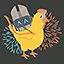 Golden piñata icon