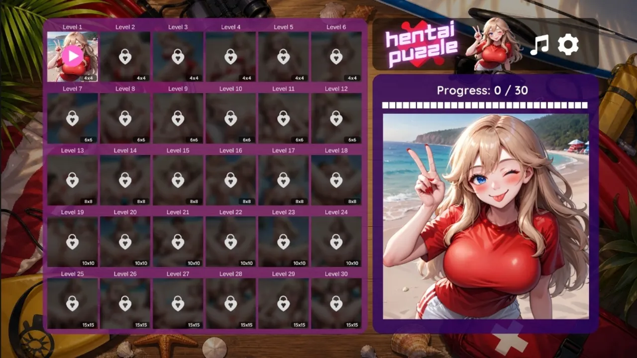 Hentai Puzzle: Sunny Screenshot 0