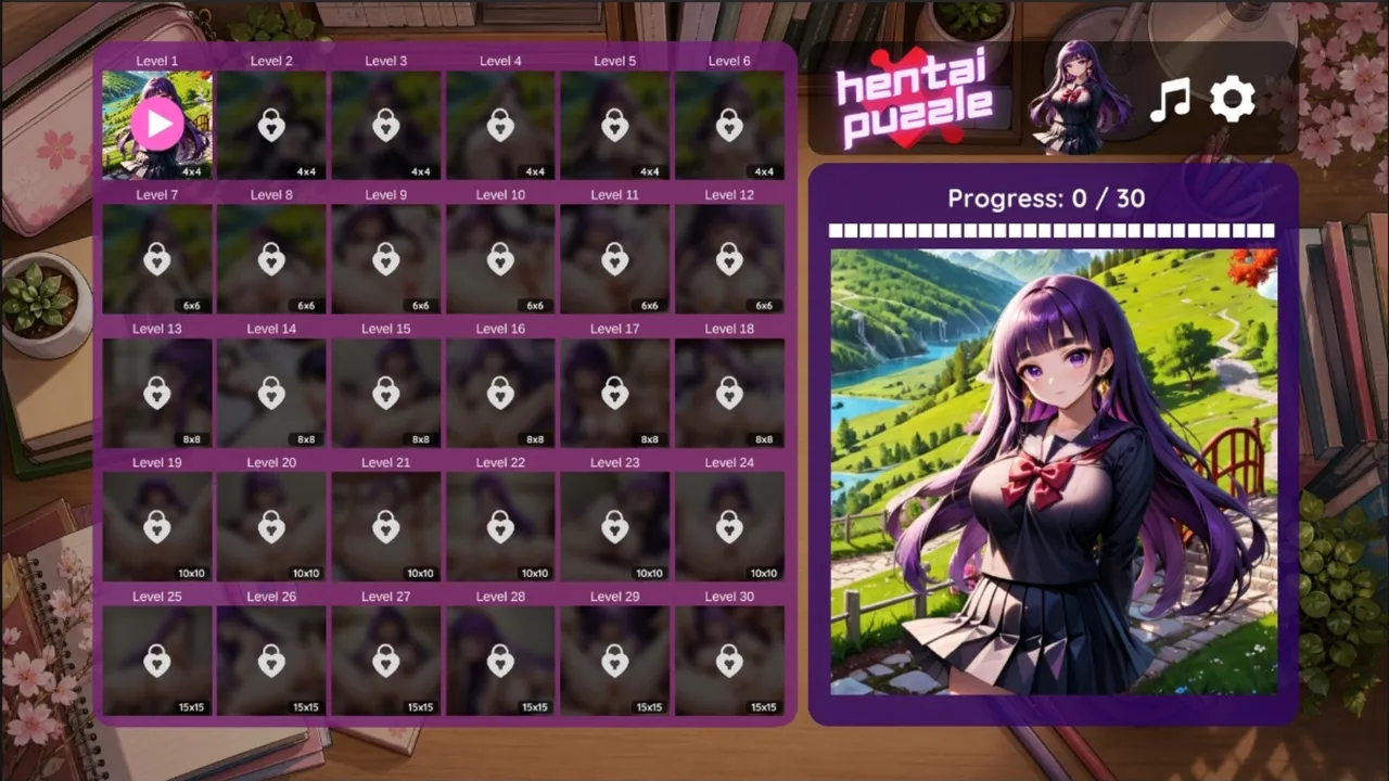 Hentai Puzzle: Midori Screenshot 0
