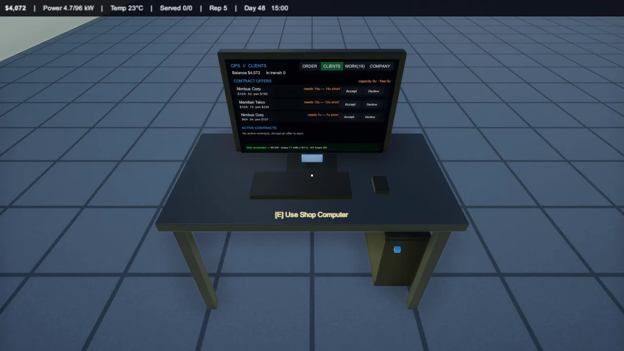 Datacenter Simulator Screenshot 3