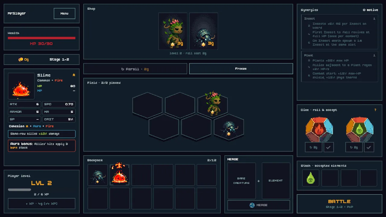 ELEMENTORS Screenshot 2