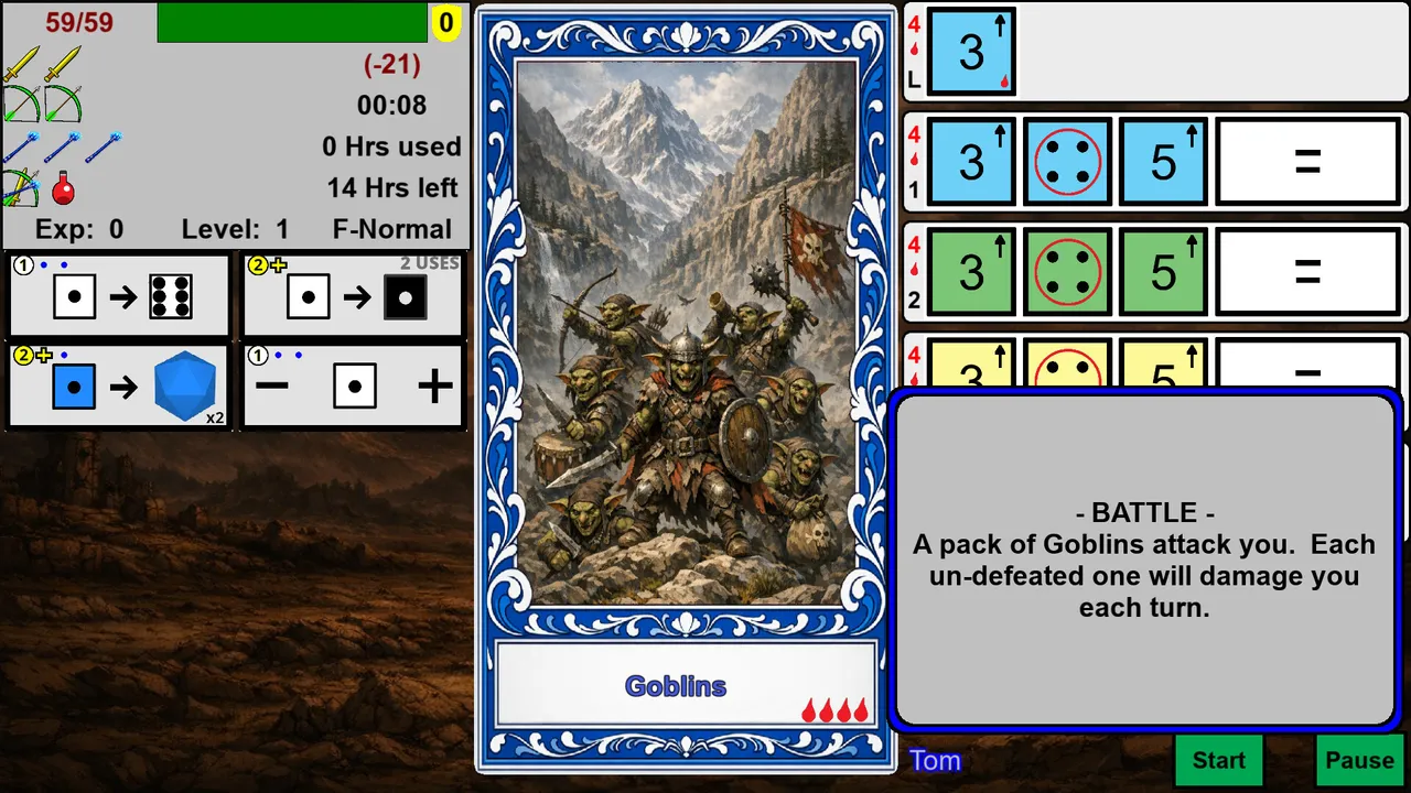 Dicebound Quests: Heroes of Dice Screenshot 1