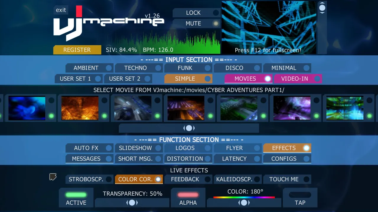 VJmachine Screenshot 0