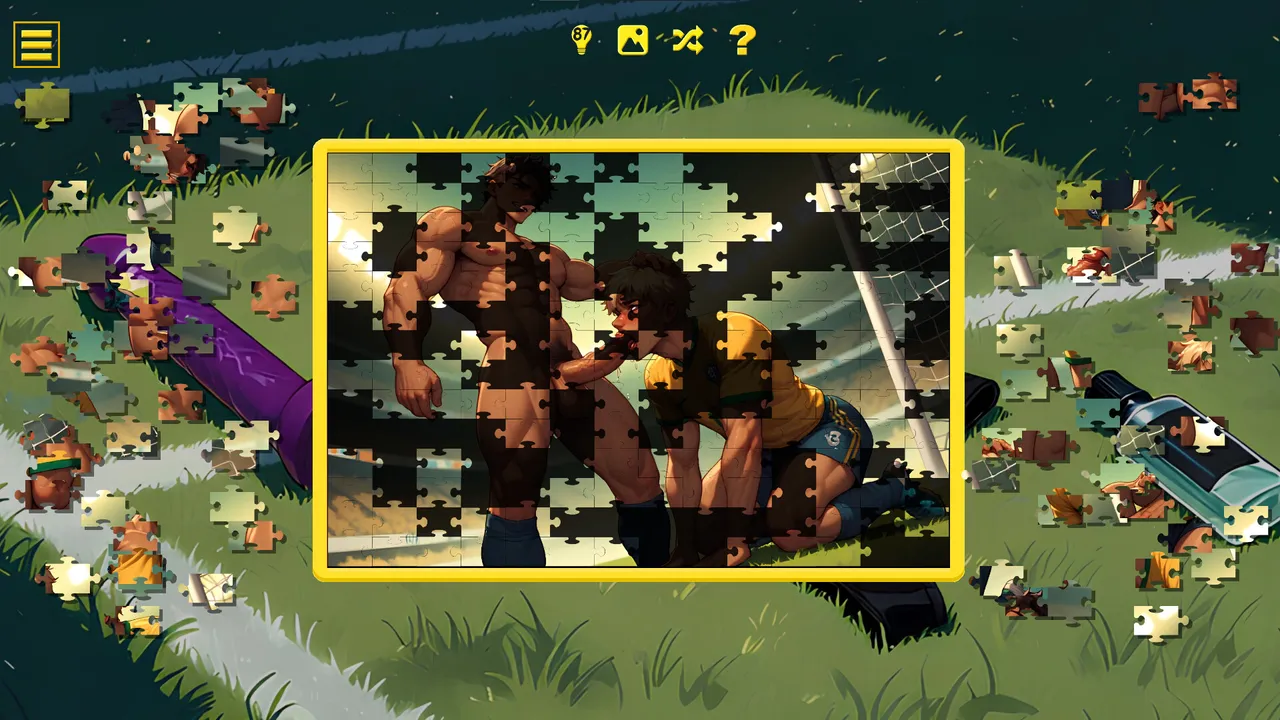 Soccer Cup Boys - Hentai Jigsaw Screenshot 0