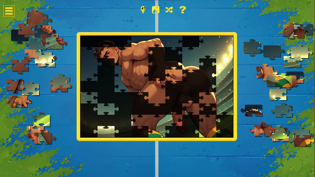 Soccer Cup Boys - Hentai Jigsaw Screenshot 1