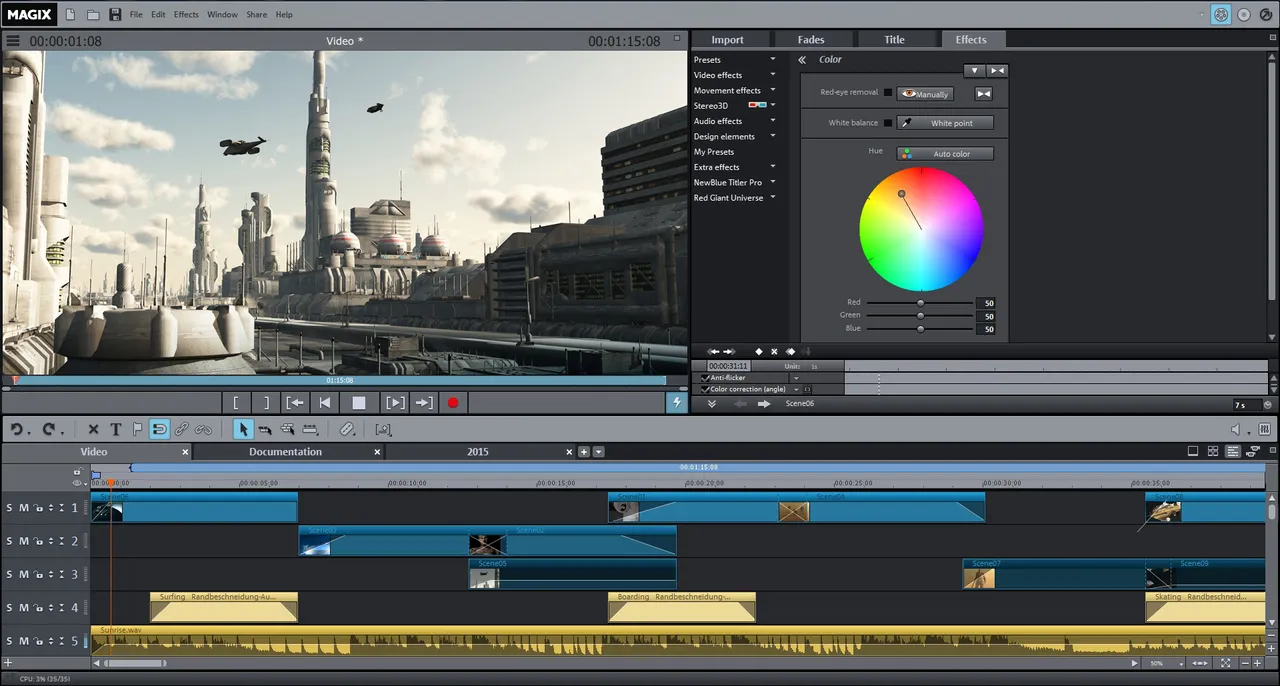 MAGIX Movie Edit Pro 2015 Plus Screenshot 1