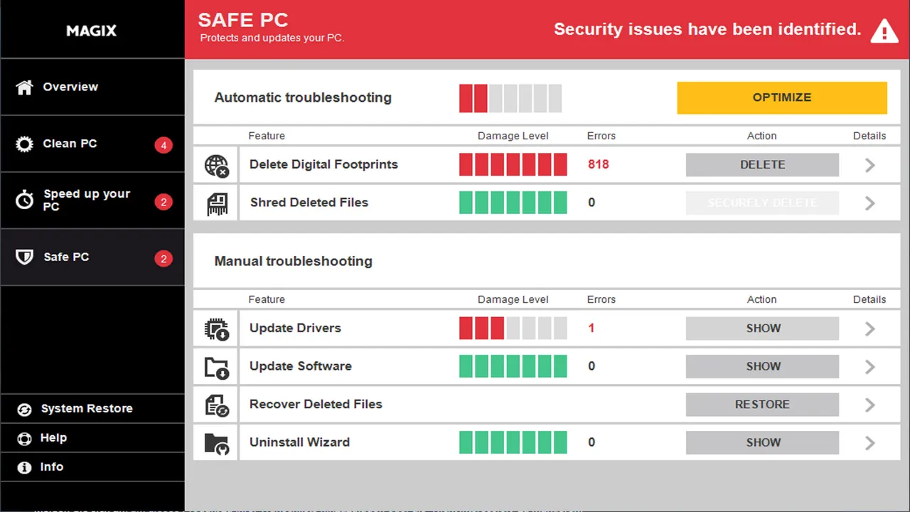 MAGIX PC Check & Tuning 2016 Screenshot 3