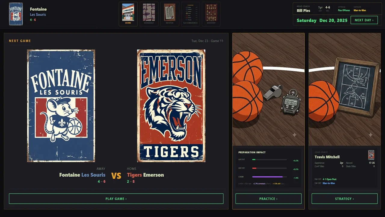 American High School Basketball Dynasty Screenshot 1