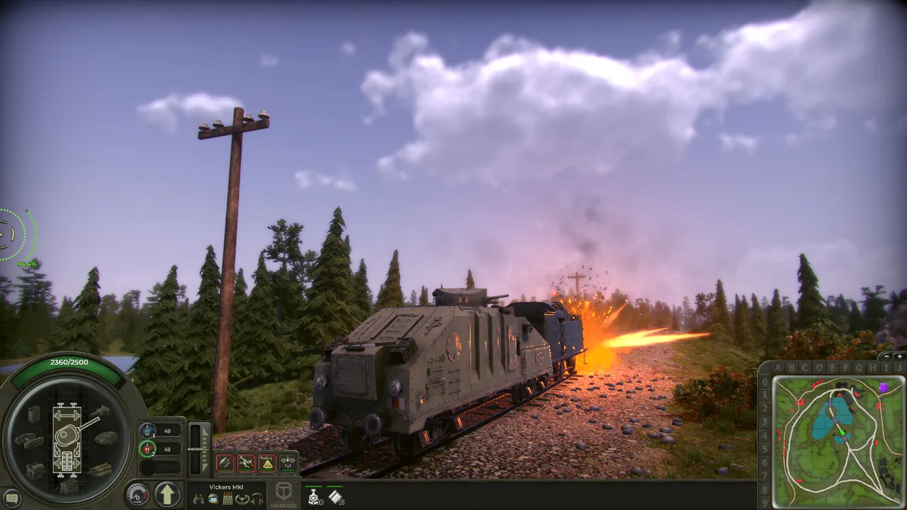 Armored Train Warfare Screenshot 0