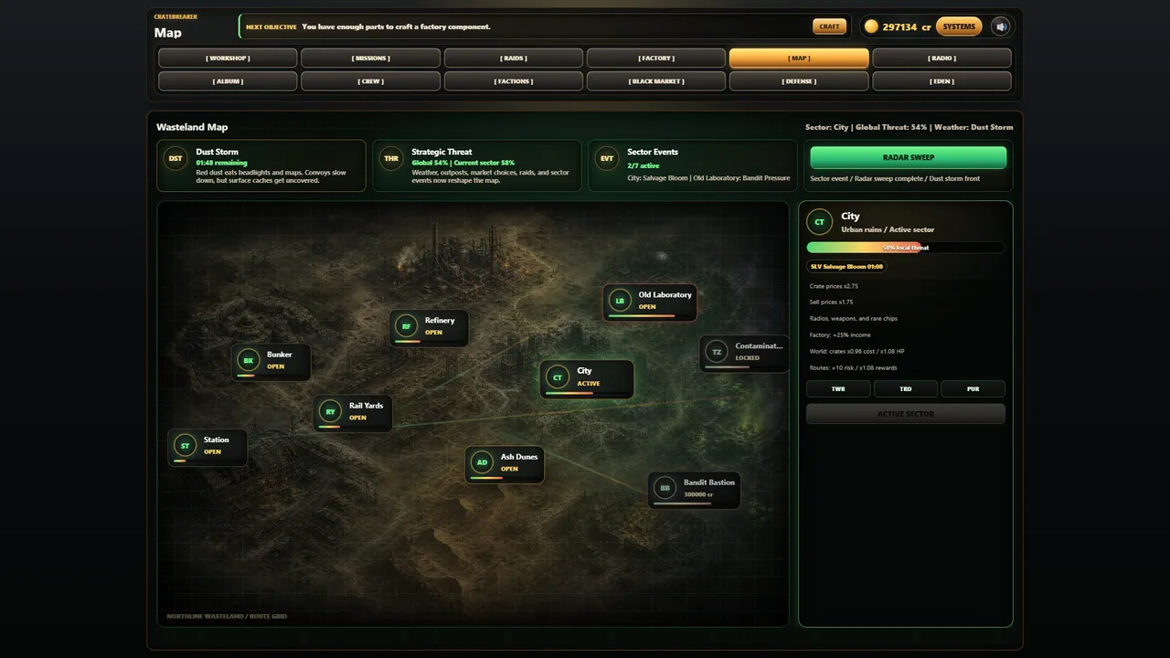 Cratebreaker: Wasteland Workshop Screenshot 1