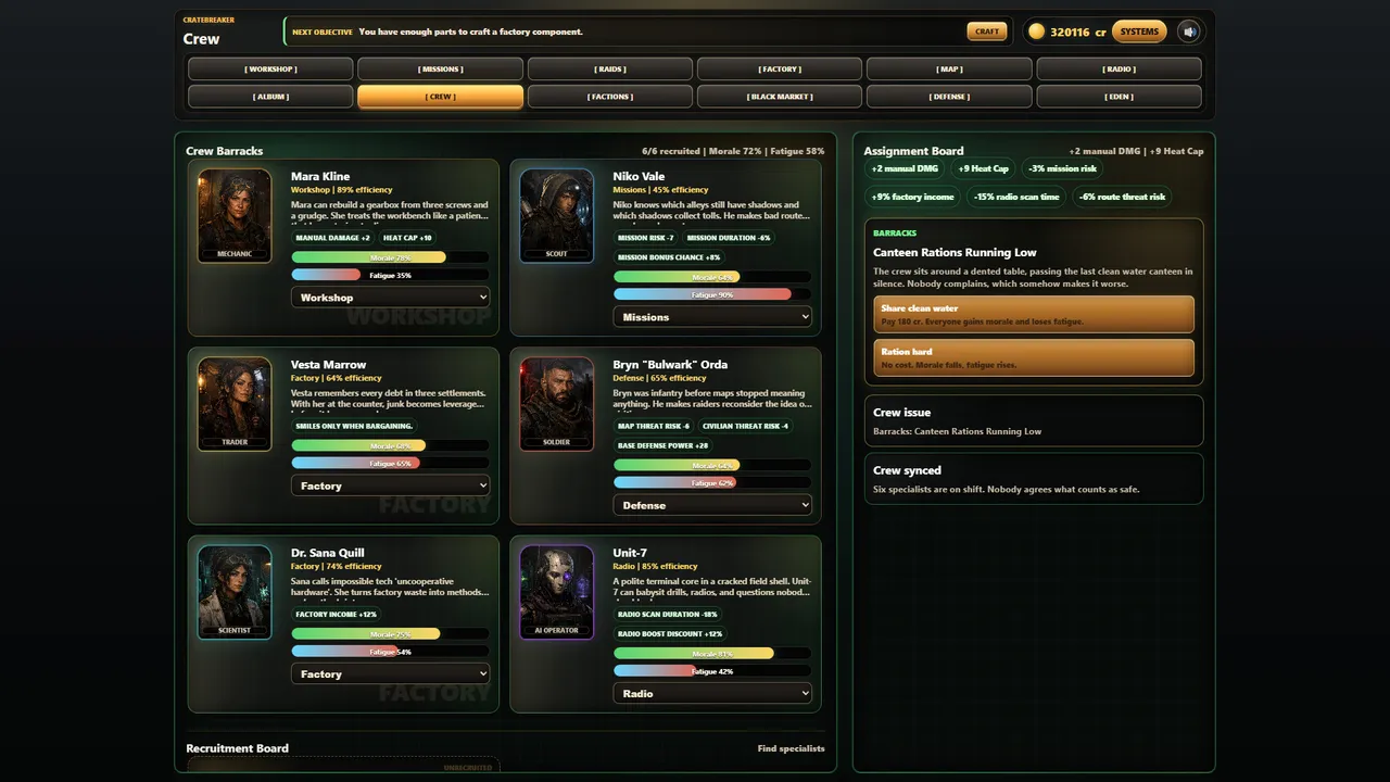 Cratebreaker: Wasteland Workshop Screenshot 2