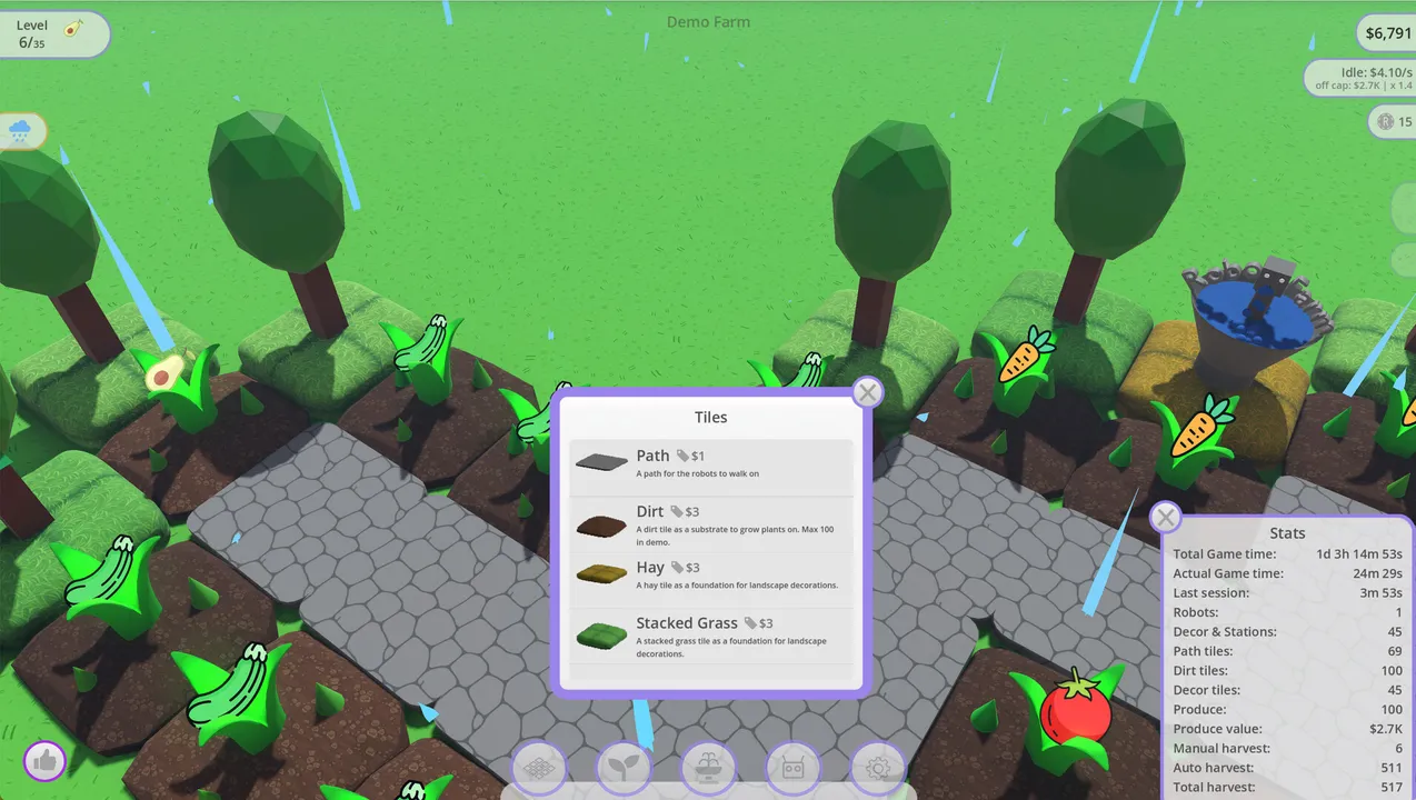 RoboFarm Demo Screenshot 1
