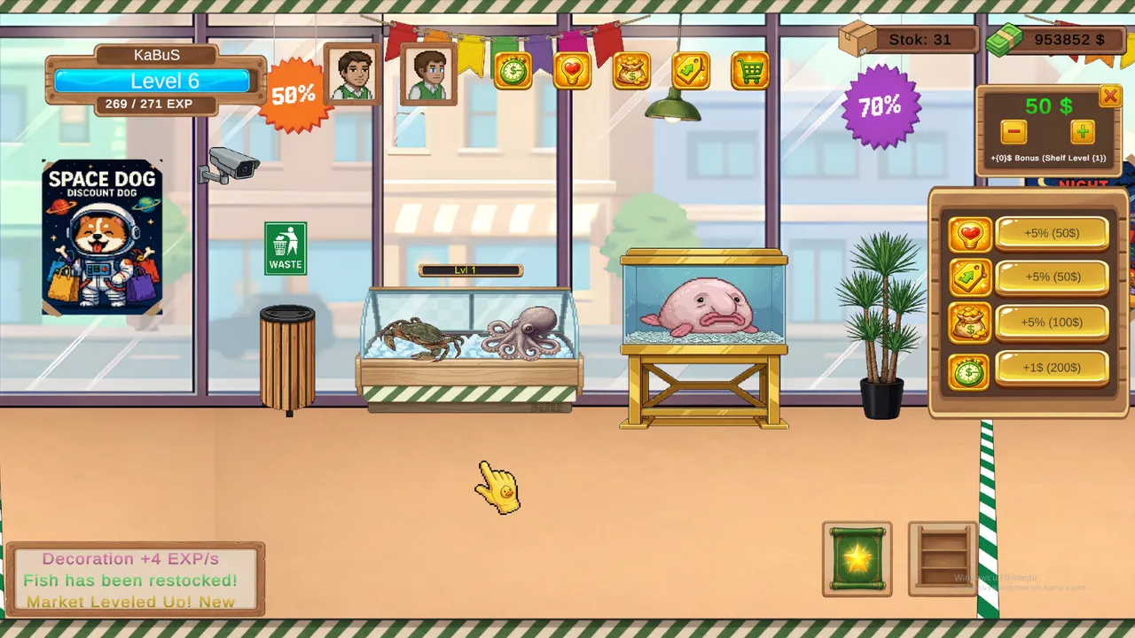 Supermarket Simulator: Idle Tycoon Clicker Screenshot 4