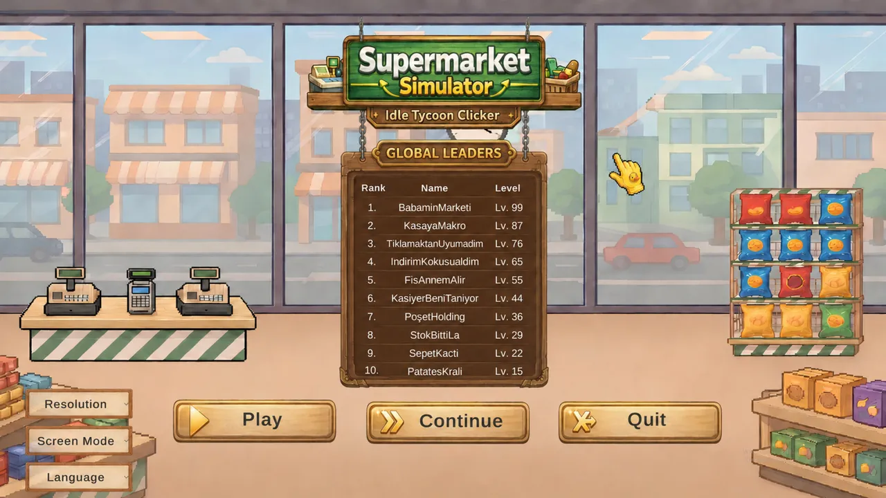 Supermarket Simulator: Idle Tycoon Clicker Screenshot 0