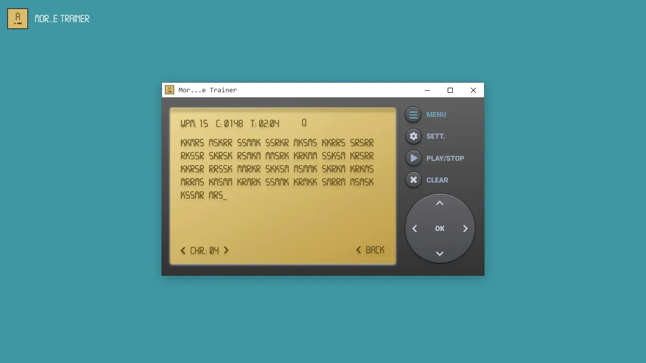 MOR...E TRAINER (Learning Morse Code) Screenshot 1