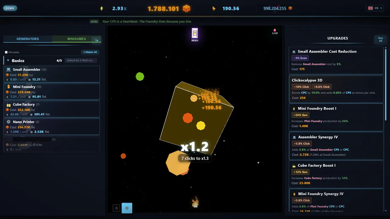 Cube Foundry Demo Screenshot 0