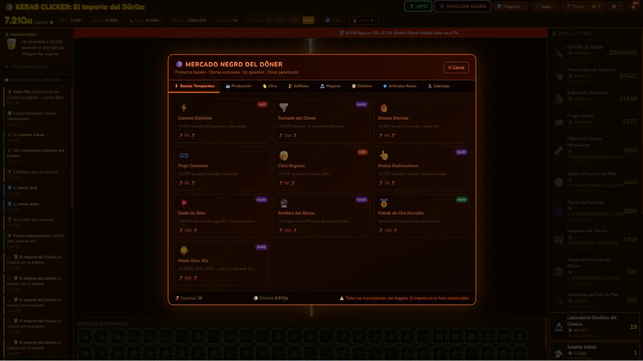 KEBAB CLICKER: El Imperio del Dürüm Screenshot 2