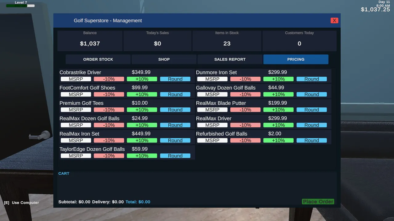 Golf Superstore Simulator Screenshot 1